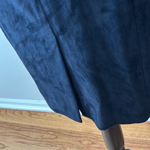 Prada Navy Suede A-Line Short Sleeve Dress Women’s size 40 or US 4 - Picture 7 of 15